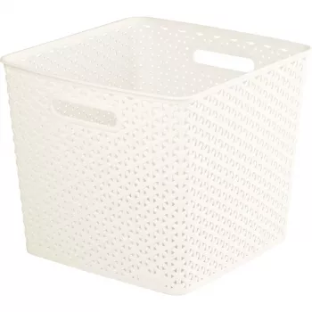 CURVER My Style Cesto portaoggetti quadrato 25L Crema