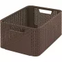 Curver Style Box M 38,6 x 28,7 x 17 cm scatola portaoggetti marrone scuro con coperchio