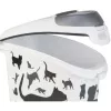 Curver Petlife Contenitore per conservare il cibo per cani 23L nero con design impronta zampa