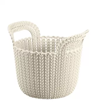CURVER Cesto Knit XS rotondo 3L bianco 23x19x19cm