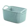 CURVER Cesto portaoggetti rettangolare Basket Knit XS 3L blu 25x18x14cm
