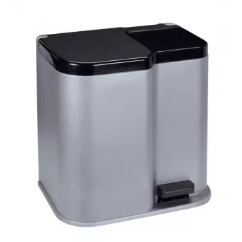 CURVER Duo 15+7L argento/grigio scuro Pattumiera a pedale