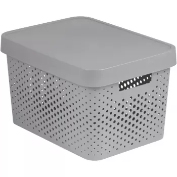 Curver Infinity Recycled Scatola portaoggetti 17L 36x27x22cm grigio