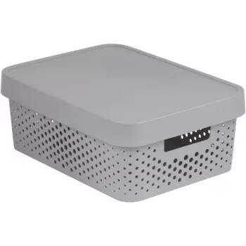 CURVER Recycled Infinity Scatola portaoggetti 11L 36x27x14 cm grigio
