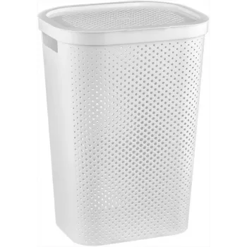 CURVER Infinity Recycled Cesto portabiancheria 60L 44x35x60 cm bianco