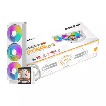 DarkFlash DV360S MAX bianco Dissipatore CPU liquido AIO ARGB 360mm