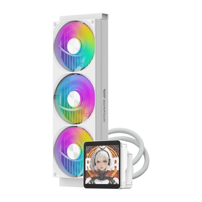 DarkFlash DV360S MAX bianco Dissipatore CPU liquido AIO ARGB 360mm