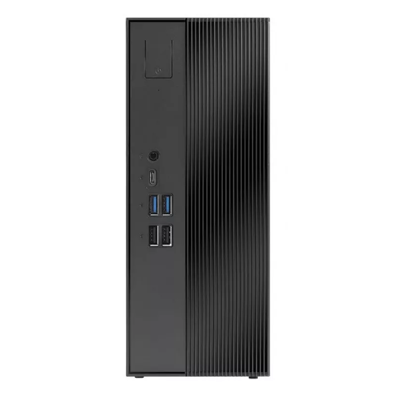 ASRock DeskSlim X600 Mini-PC Barebone, socket AMD AM5, DDR5 SO-DIMM, PCIe Gen5 M.2, 2,5GbE, senza RAM/storage/OS, nero