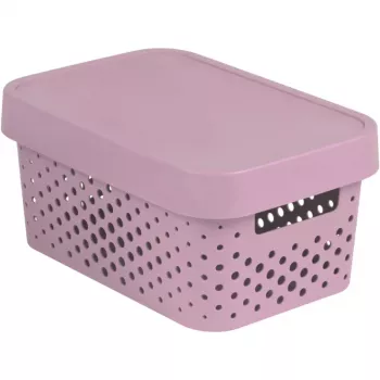 CURVER Infinity Recycled Scatola portaoggetti 4,5L rosa 27x19x12cm