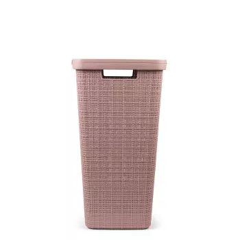 CURVER cesto portabiancheria Jute 58L rosa 43x34x60cm