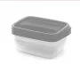 CURVER set di scatole per conservazione rettangolari 3x1L Vedo trasparente grigio