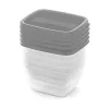 CURVER Vedo set di scatole per conservazione 5x0,25 L trasparente grigio
