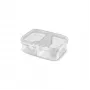 CURVER Snap Box scatola per conservazione rettangolare con divisorio, 3,3L, trasparente