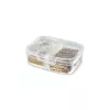 CURVER Snap Box scatola per conservazione rettangolare con divisorio, 3,3L, trasparente
