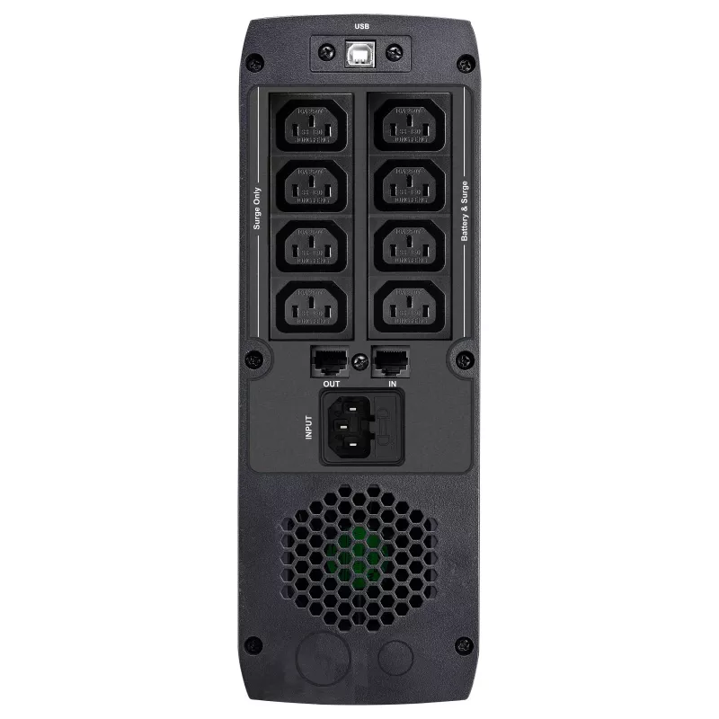FSP ST 1500 Tower UPS line-interactive 1500VA 900W con 8 prese IEC C13, USB e RS-232, protezione sovratensione RJ45