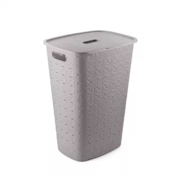 Curver Softex 56L cesto portabiancheria grigio-marrone