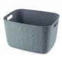 CURVER Softex L cesto per conservazione 19L rettangolare petrolio texture intrecciata