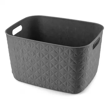 CURVER Softex L 19L cesto per conservazione, grigio scuro, 37,9 x 29,2 x 22,1 cm