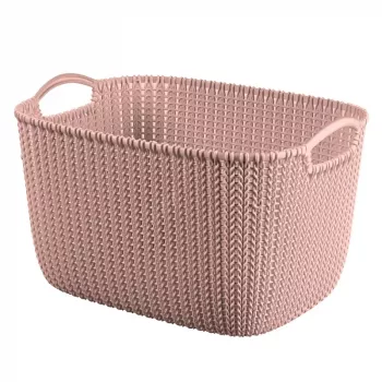 Curver Knit L cesto per conservazione rettangolare 19L 40x30x23 cm rosa