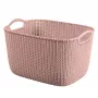 Curver Knit L cesto per conservazione rettangolare 19L 40x30x23 cm rosa