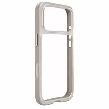 Evelatus Apple iPhone 17 Pro LiveCase custodia ibrida con supporto PC+TPU argento
