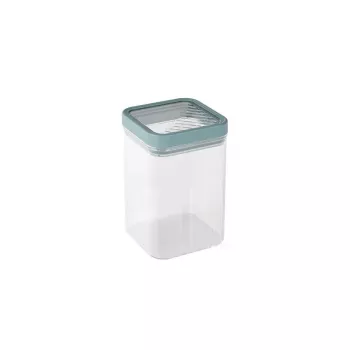CURVER Kara Contenitore ermetico 1,2L per alimenti secchi, corpo trasparente con coperchio color petrolio, senza BPA, impilabile, lavabile in lavastoviglie