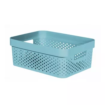 Curver Infinity Recycled Scatola contenitore 11L blu 36x27x14cm