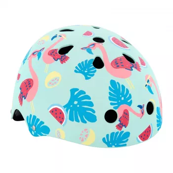 Hornit Flamingo Casco per bici bambino M (53-58cm) con luce LED posteriore FLS931