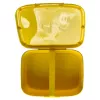 CURVER Snap Box scatola rettangolare per alimenti con divisorio 1,8L giallo Kawaii