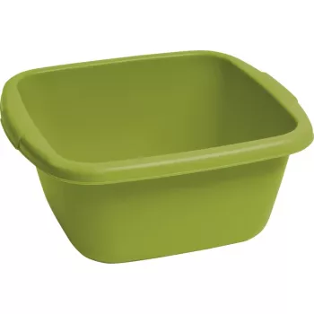 CURVER Square Bowl 14L verde – ciotola per mescolare e servire in mix di polipropilene senza BPA, lavabile in lavastoviglie