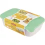 CURVER Fresh & Go set di contenitori rettangolari 3 pezzi (2L + 1L + 0,5L) verde