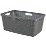 CURVER cesto portabiancheria Jute 46L 59x39x26cm grigio scuro
