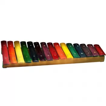 Stagg XYLO-J15 RB xilofono, 15 barrette in palissandro, C5-A6 diatonico, con bacchette e custodia