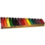 Stagg XYLO-J15 RB xilofono, 15 barrette in palissandro, C5-A6 diatonico, con bacchette e custodia