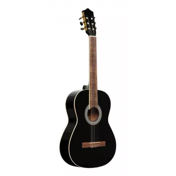 Stagg SCL60 BLK chitarra classica 4/4 tavola in abete nero lucido