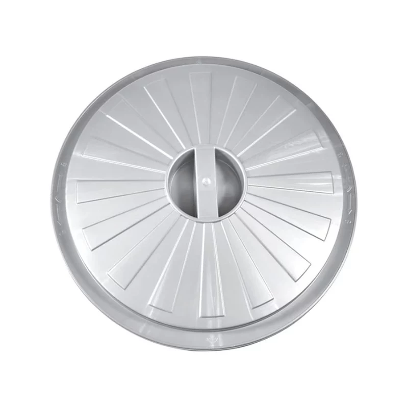 keeeper Mats Maxi contenitore per rifiuti 50L, Ø50 x 55 cm, argento