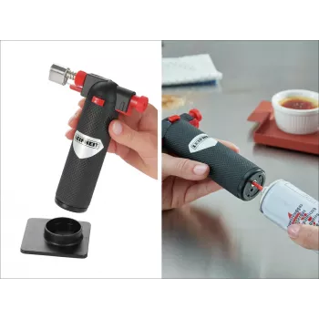 LEIFHEIT Burner bruciatore a gas butano con accensione piezoelettrica e sicurezza bambini