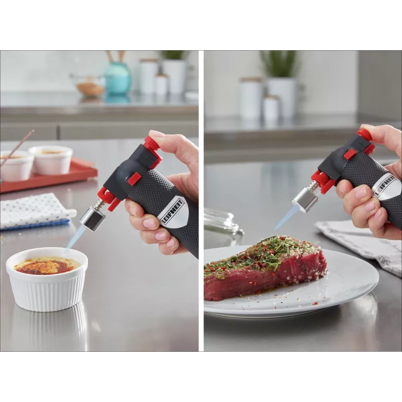 LEIFHEIT Burner bruciatore a gas butano con accensione piezoelettrica e sicurezza bambini