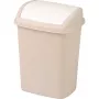 CURVER Dominik cestino portarifiuti 10L a basculante, beige, 20x25x36cm