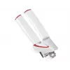LEIFHEIT apriscatole Lifty manuale Top-Cut con impugnatura ergonomica, lama in acciaio inox, bianco/grigio