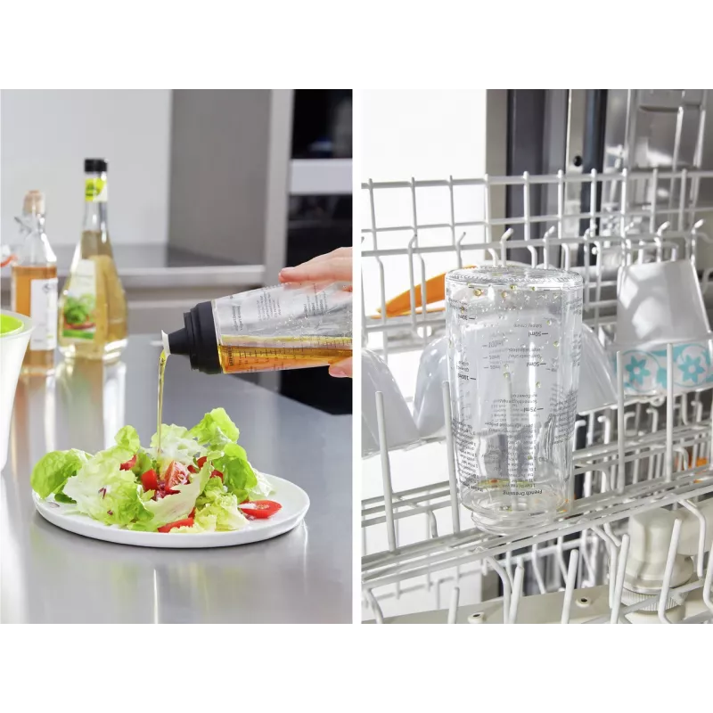 LEIFHEIT shaker per condimento per insalata 300 ml, trasparente/verde