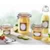 LEIFHEIT set di adesivi decorativi per barattoli, nero & bianco