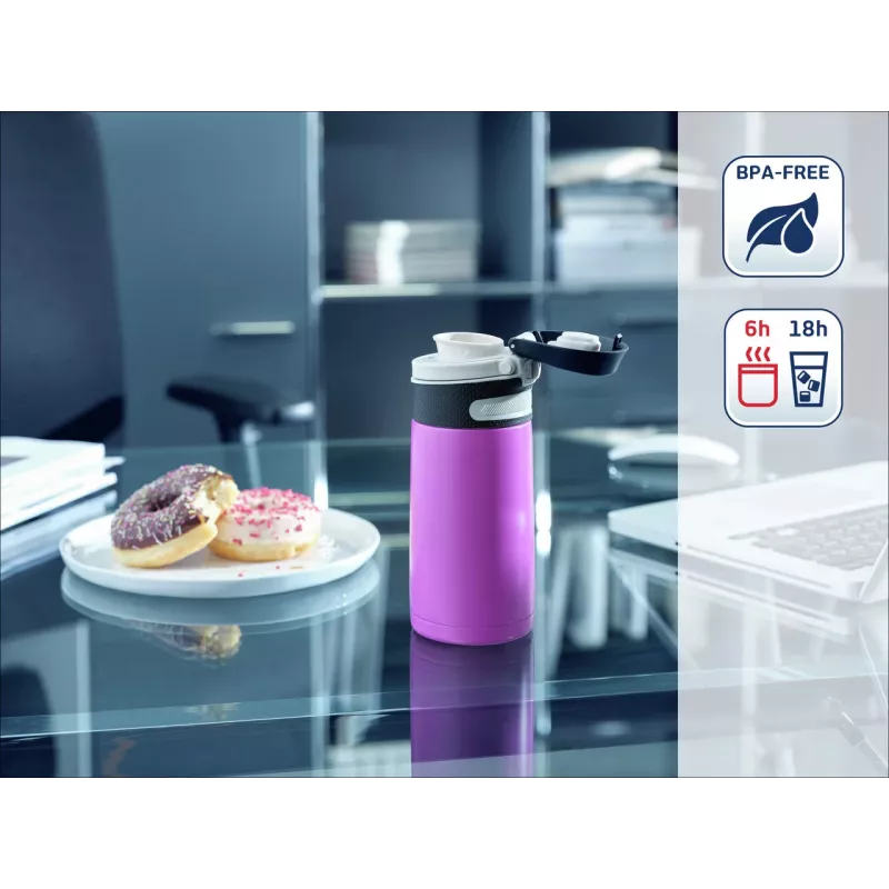 Leifheit Thermos Flip 350 ml, Purple