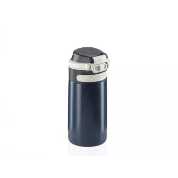 Leifheit Thermos Flip 350 ml, blu scuro