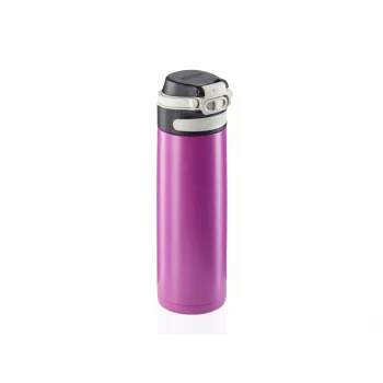 LEIFHEIT Thermos Flip 600 ml viola borraccia in acciaio inox con isolamento sottovuoto