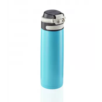 LEIFHEIT Thermos Flip 600 ml azzurro borraccia in acciaio inox con isolamento sottovuoto