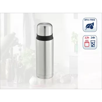 LEIFHEIT Thermos Coco 0,5L borraccia in acciaio inox con isolamento sottovuoto, argento