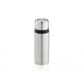 LEIFHEIT Thermos Coco 0,75L borraccia con isolamento sottovuoto, acciaio inox con contenitore interno in vetro, argento