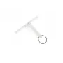 LEIFHEIT Cabino 24cm tergivetro per doccia con gancio a ventosa, bianco/grigio