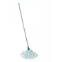 LEIFHEIT Classic lavapavimenti con manico in acciaio da 140 cm e testa in viscosa assorbente